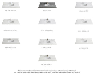 Malibu 42 Single Sink Bath Vanity in White  2" Carrara Quartz