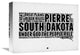 "South Dakota Word Cloud 1" Fine Art Print