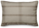 Autumn Fall Brown Plaid 1 14"x20" Spun Poly Pillow