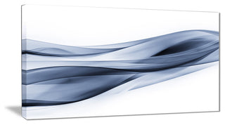 "Glittering Light Blue Pattern" Abstract Digital Art Canvas Print