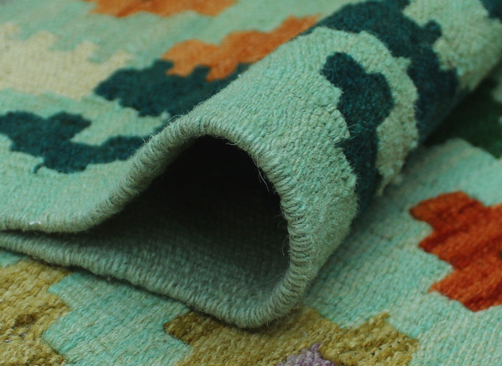 Sangat Kilim Amirah Lt. Green Rug