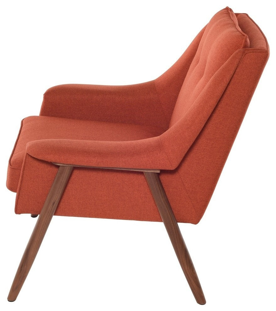 Grace Brick Occassional Chair in Walnut by Nuevo