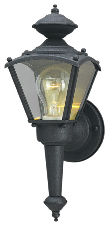 Westinghouse 66983 One-Light Exterior Wall Lantern, Matte Black Finish