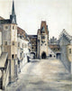 Albrecht Durer Couryard of the Former Castle in Innsbruck Wall Decal