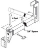 5Ea S4220 48" White Patio Door Security Bar