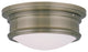Livex 7341-01 2-Light Antique Brass Ceiling Mount, Antique Brass