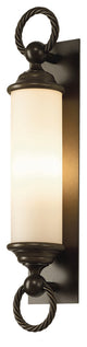 Cavo Large Outdoor Wall Sconce, Coastal Bronze Finish, Opal Glass