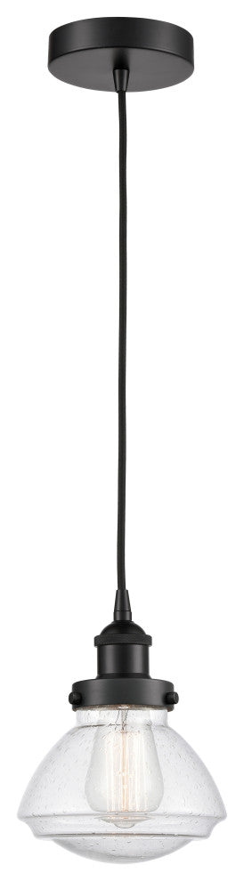 Innovations 616-1PH-BK-G324-LED 1-Light Mini Pendant, Matte Black