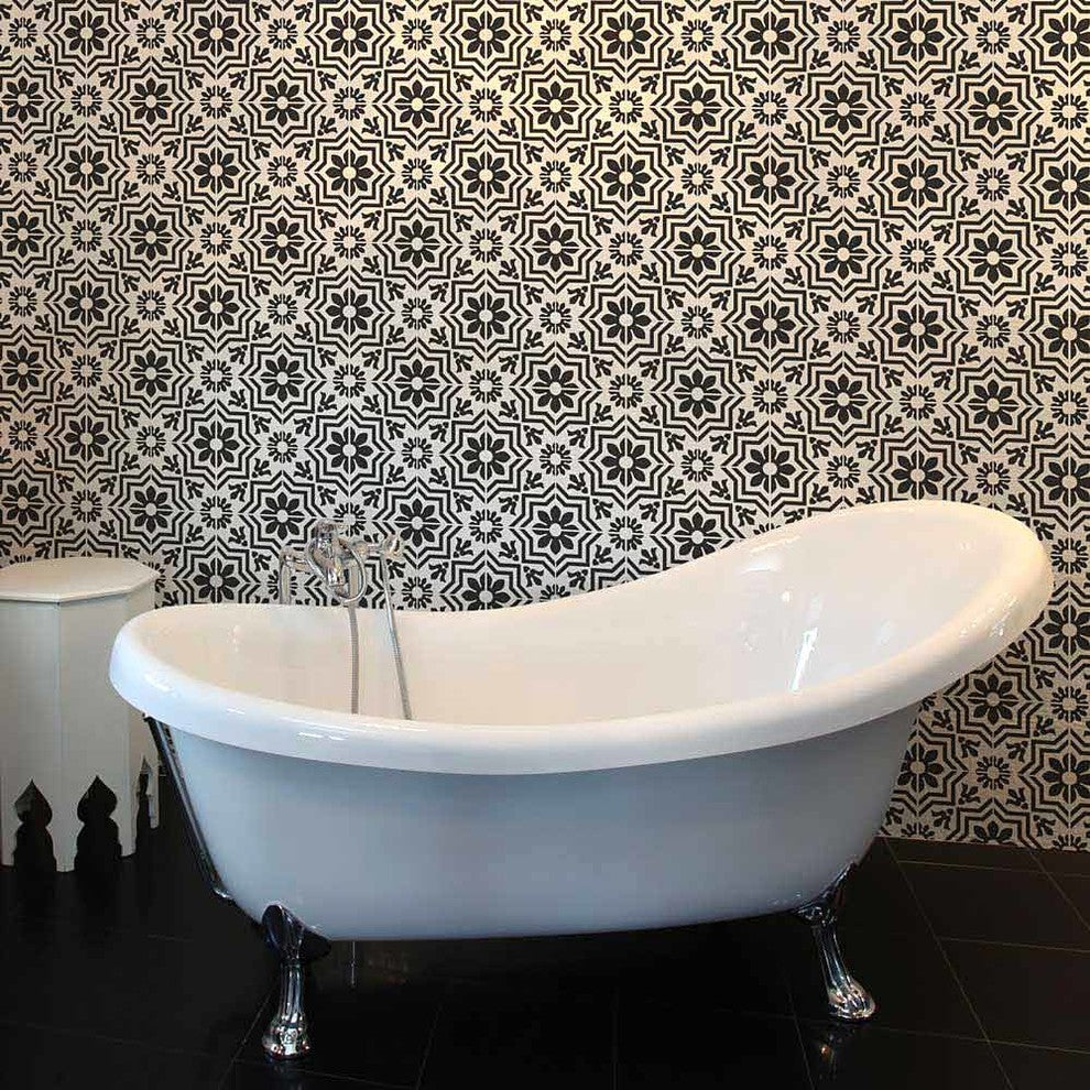 Verona Tile Stencil - DIY Faux Tiles - Cement Tile Stencils, Medium