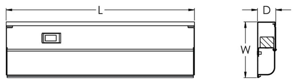 T5L LED Undercabinet Light, White, 42"