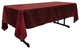 LA Linen Rectangular  Polyester Poplin Tablecloth, Burgundy, 60"x102"