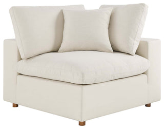 Commix Down Filled Overstuffed 5-Piece Armless Sectional Sofa, Light Beige