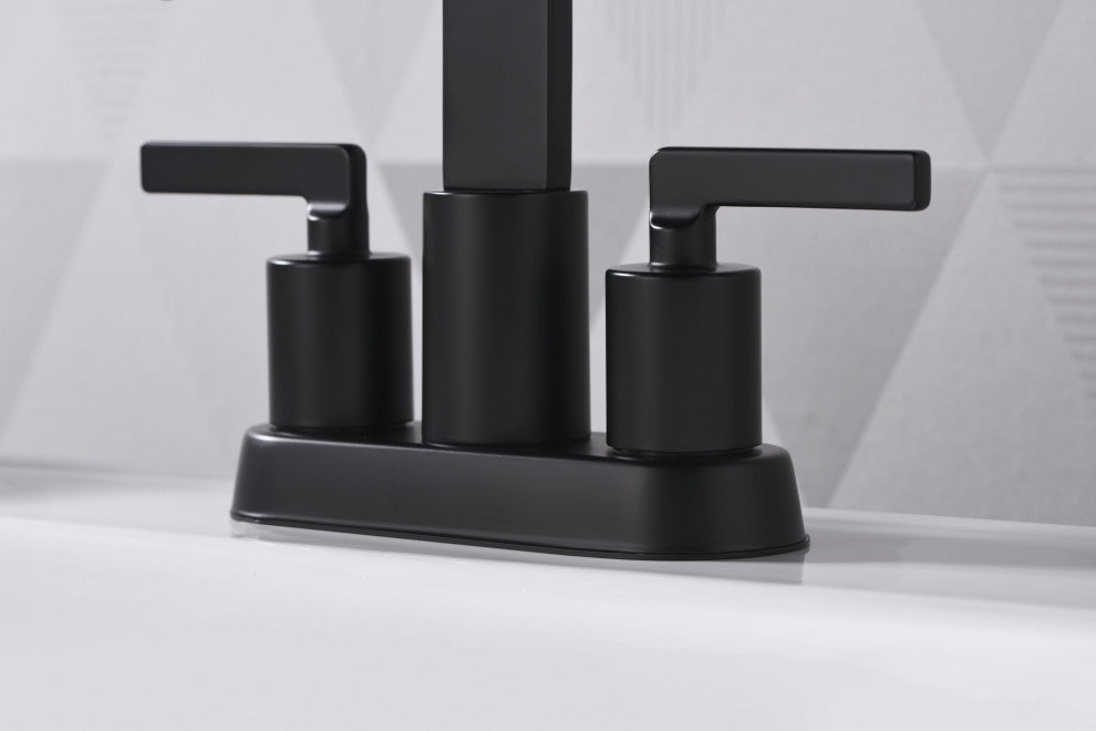 Ultra Faucets UF4681X Two-Handle Bathroom Faucet, Matte Black