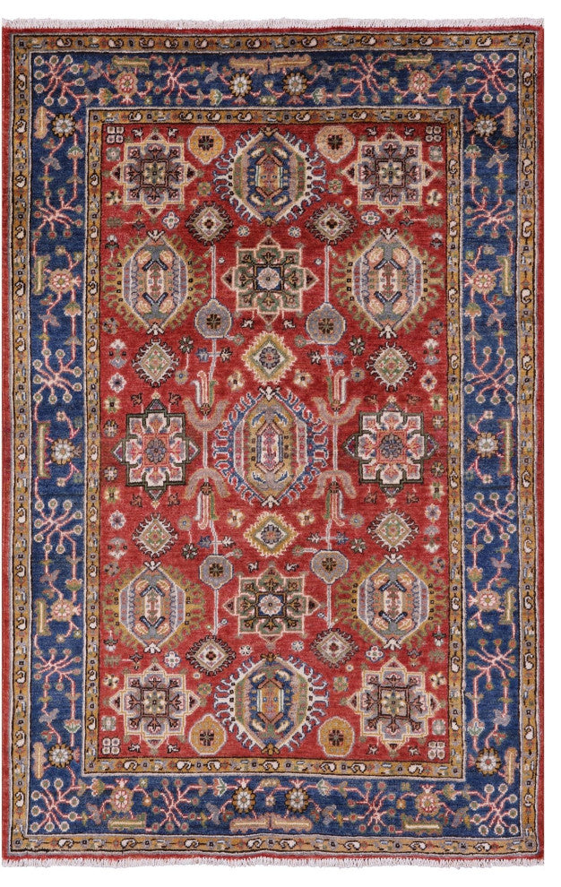 3' 11" X 5' 11" Hand-Knotted Persian Tabriz Rug - Q12827