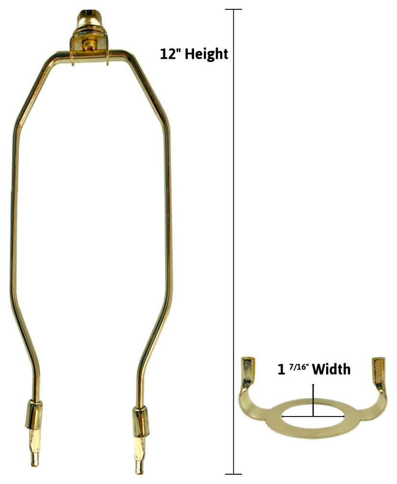SLIP UNO Adapter Converts most 15" high Lamp  Shades to fit on SLIP UNO Lamp Bas