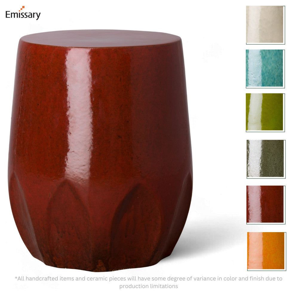 Tropical Red Calyx Stool