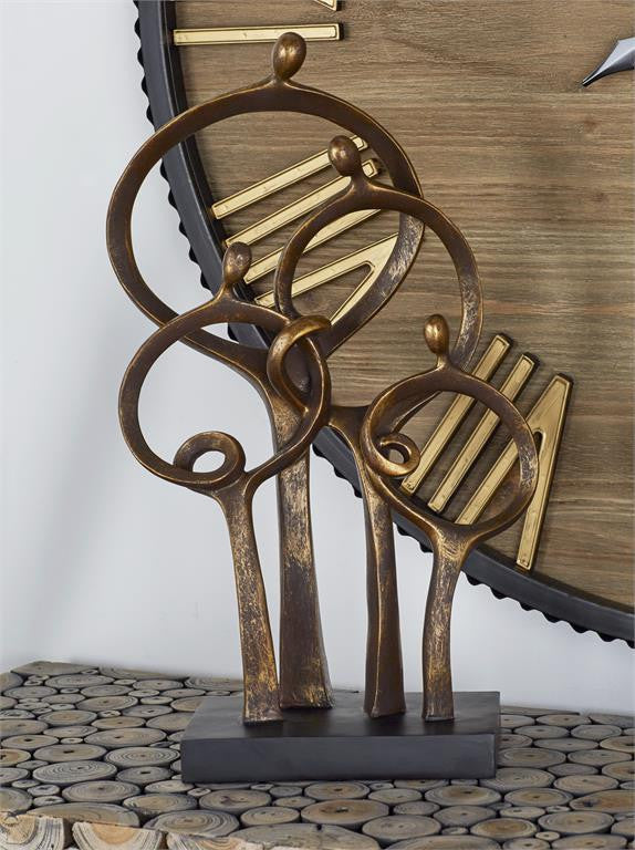 Brown Traditional People Sculpture