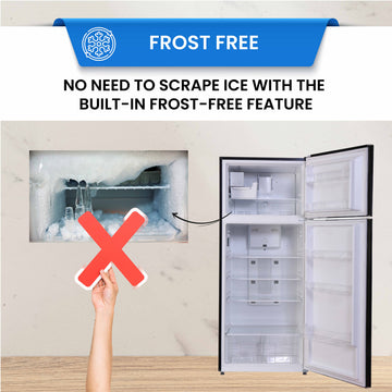 Conserv 30in RETRO Refrigerator 18cf Top Mount w/AUTOMATIC ICE MAKER 110V Handle