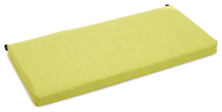 40"x19" Outdoor Spun Polyester Loveseat Cushion, Lime