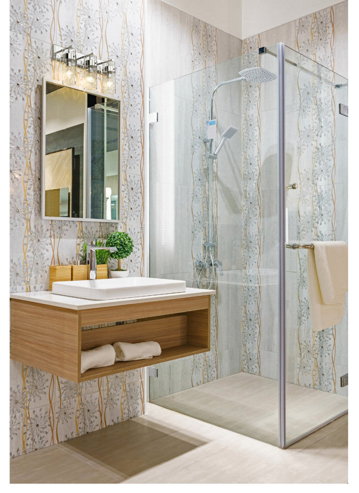 Zlite 3035-3V-PN 3-Light Vanity, Clear