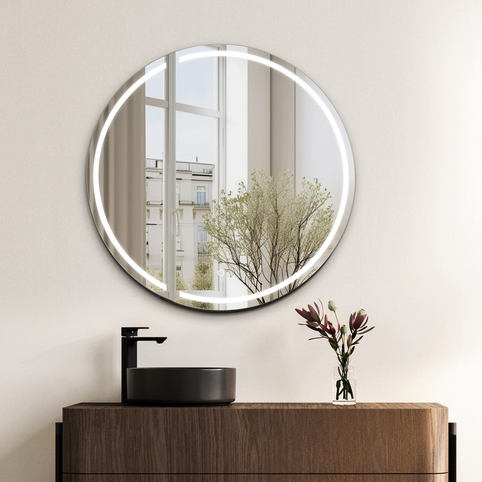 Radiant Frameless Surface-Mount LED Lighted Bathroom Medicine Cabinet, 32"