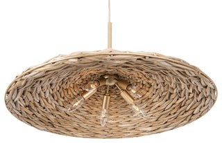 Varaluz 502P05 Hilton Head 5 Light 26"W Pendant - French Gold / Natural