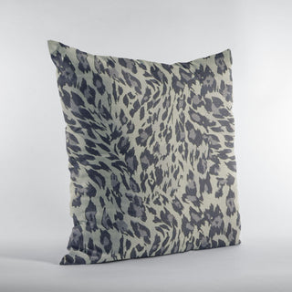 Granite Cheetah Embroidery Luxury Throw Pillow, Double sided 12"x20"
