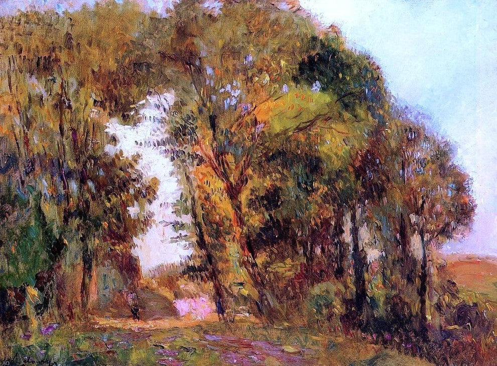 Albert Lebourg The Forest in Autumn near Rouen Gallery Wrapped Canvas Print