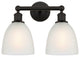 Innovations 616-2W-OB-G381 Castile 2 Light Bath Vanity Light, Oil Rubbed Bronze