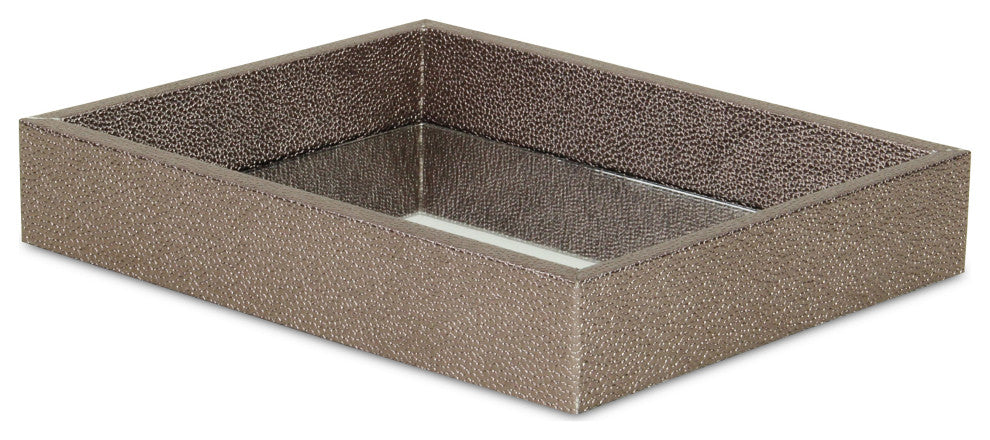Labai Tray with Mirrored Interior, Rose Gold