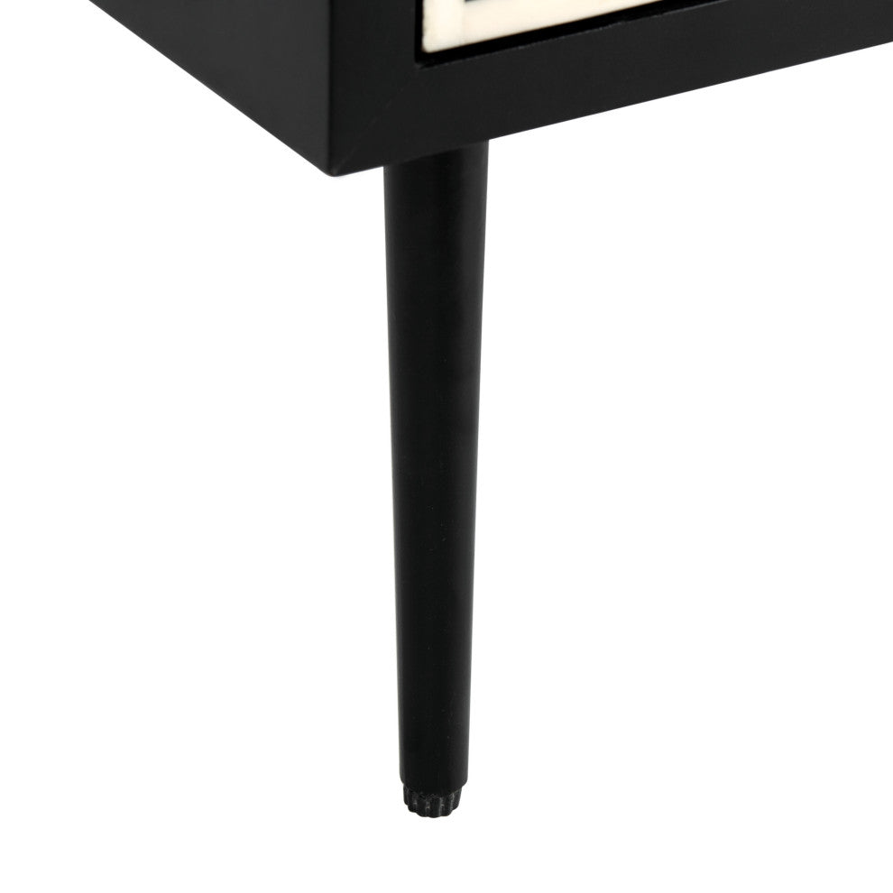 Safavieh Couture Tessie Bone Inlay Nightstand Black