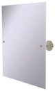 Frameless Rectangular Beveled Edge Tilt Mirror, Polished Nickel