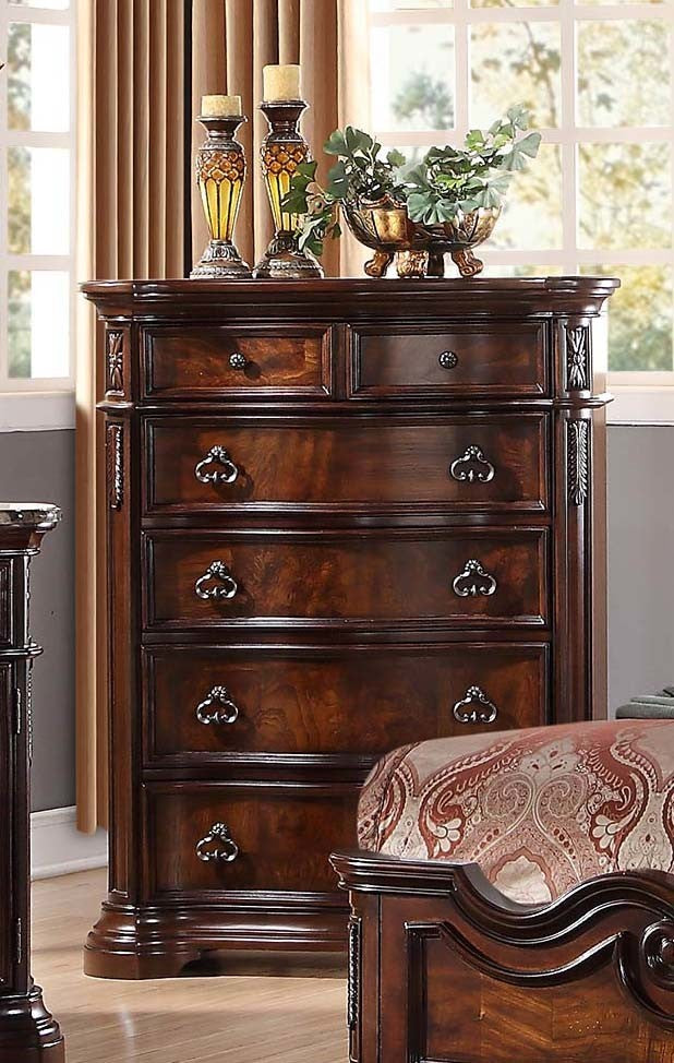 Barney's Traditional Walnut Drawer Chest