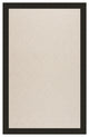 Zoe-White Wicker Machine Tufted Rectangle Rug, Ebony, 8''x10''