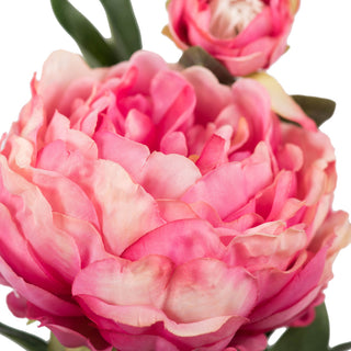 Vickerman Artificial Peony Stem, Pink