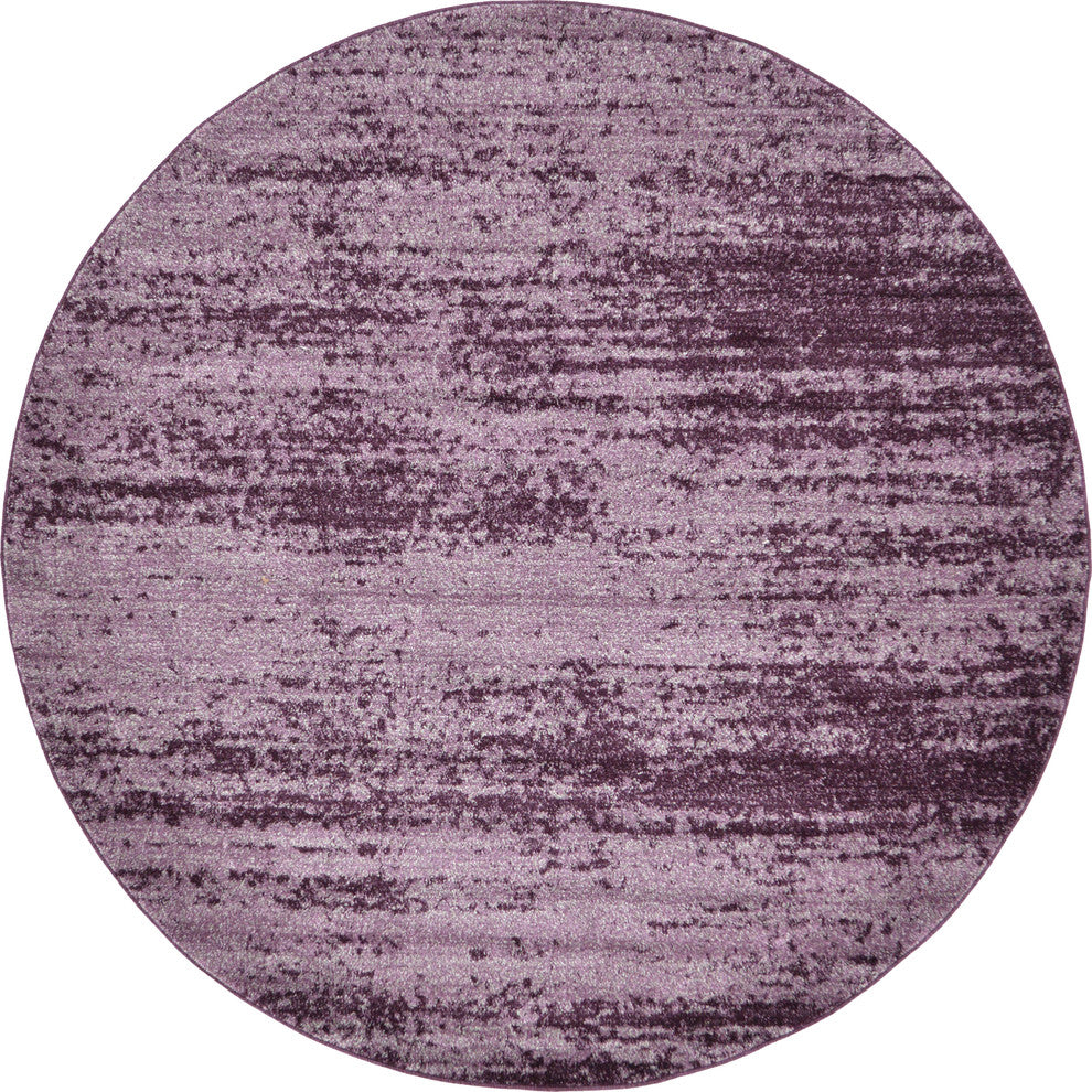 Unique Loom Violet Del Mar Lucille 6'' 0 x 6'' 0 Round Rug