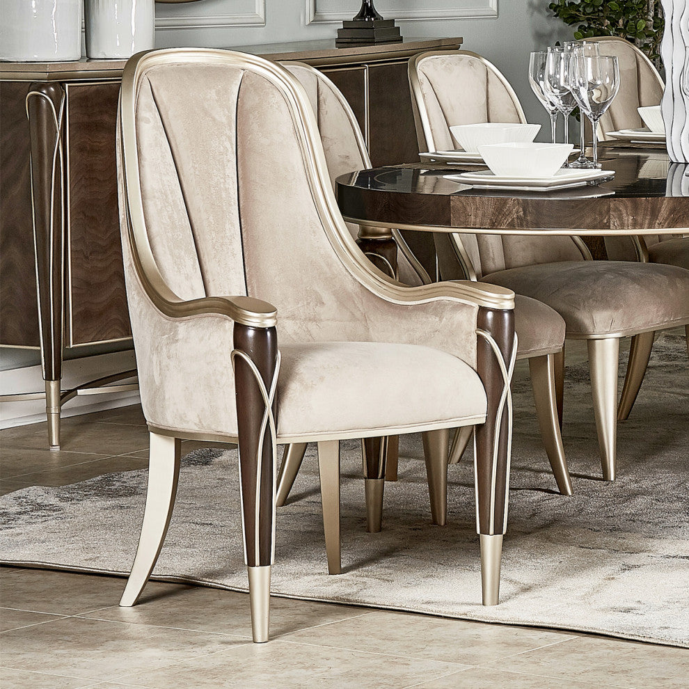 Villa Cherie Dining Arm Chair - Hazelnut