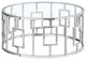 Glam Chrome And Glass Round Coffee Table