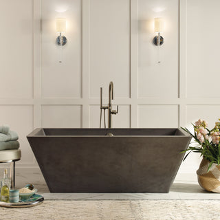 Mendocino Concrete Bathtub, Slate