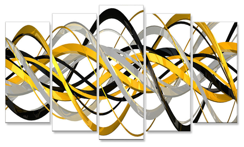 "Helix Expression" Abstract Art Canvas, 5 Piece, 60"x32"