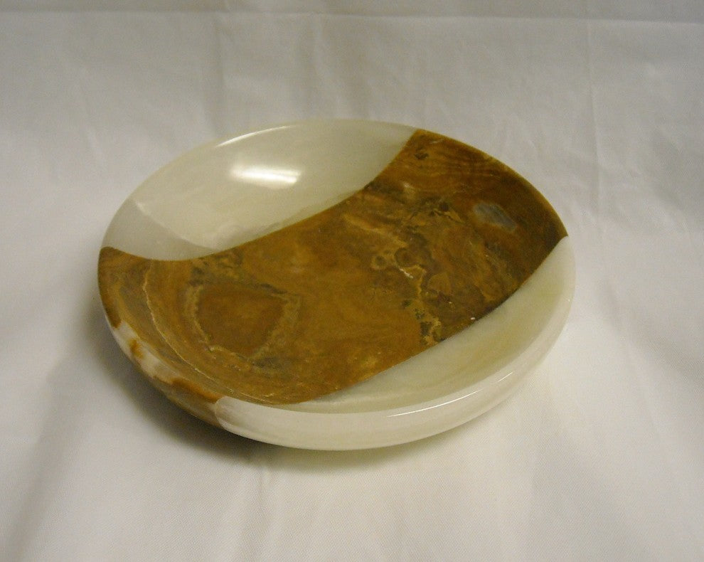 Amber Leaf Marble Soap Dish