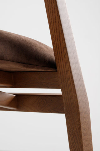 Ellis Dining Chair Brown With Brown Material