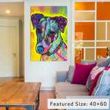 "Jack Russell" Wrapped Canvas Art Print, 26x18x1.5