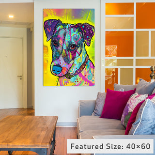 "Jack Russell" Wrapped Canvas Art Print, 26x18x1.5