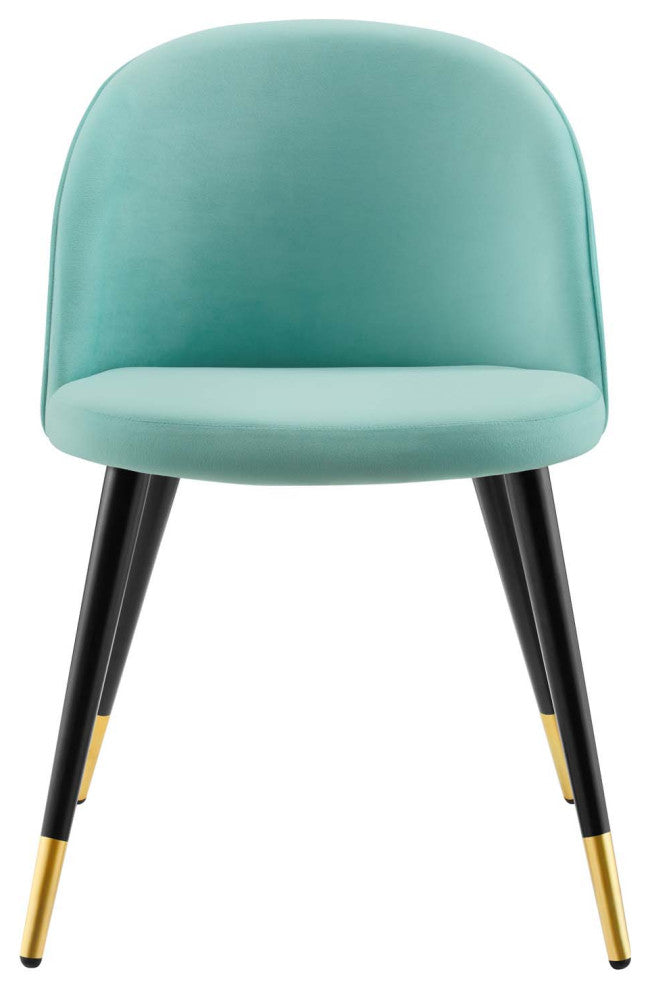 Cordial Performance Velvet Dining Chairs - Set of 2-Mint