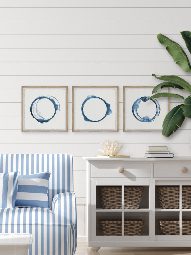 Uneven Edges Triptych, Set of 3, 12x12 Panels
