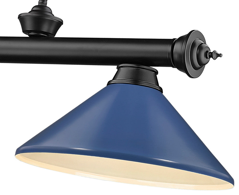 Zlite 2306-3MB-MNB 3-Light Billiard, Navy Blue