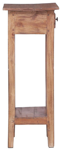 vidaXL Plant Stand Bedside Table Telephone Side Cabinet Solid Mahogany Wood