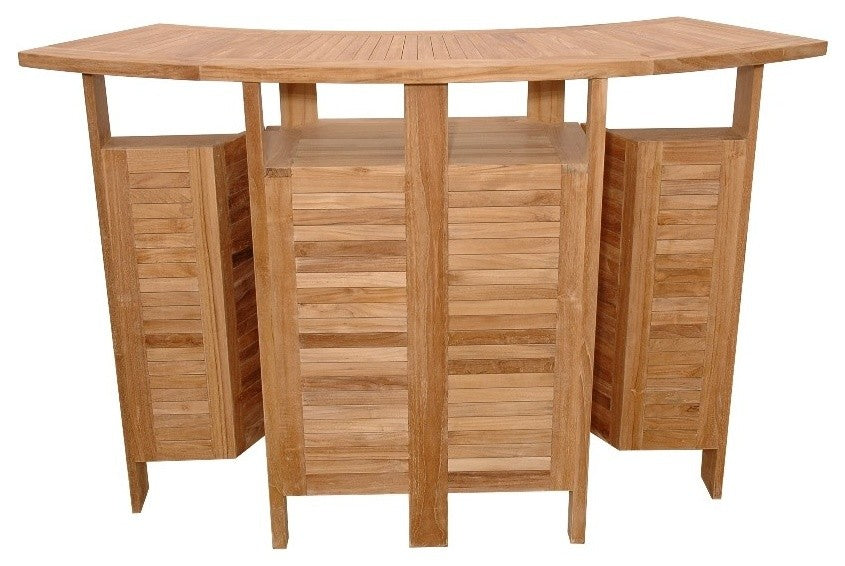 Grand Cayman Folding Bar Table, Grade A Teak