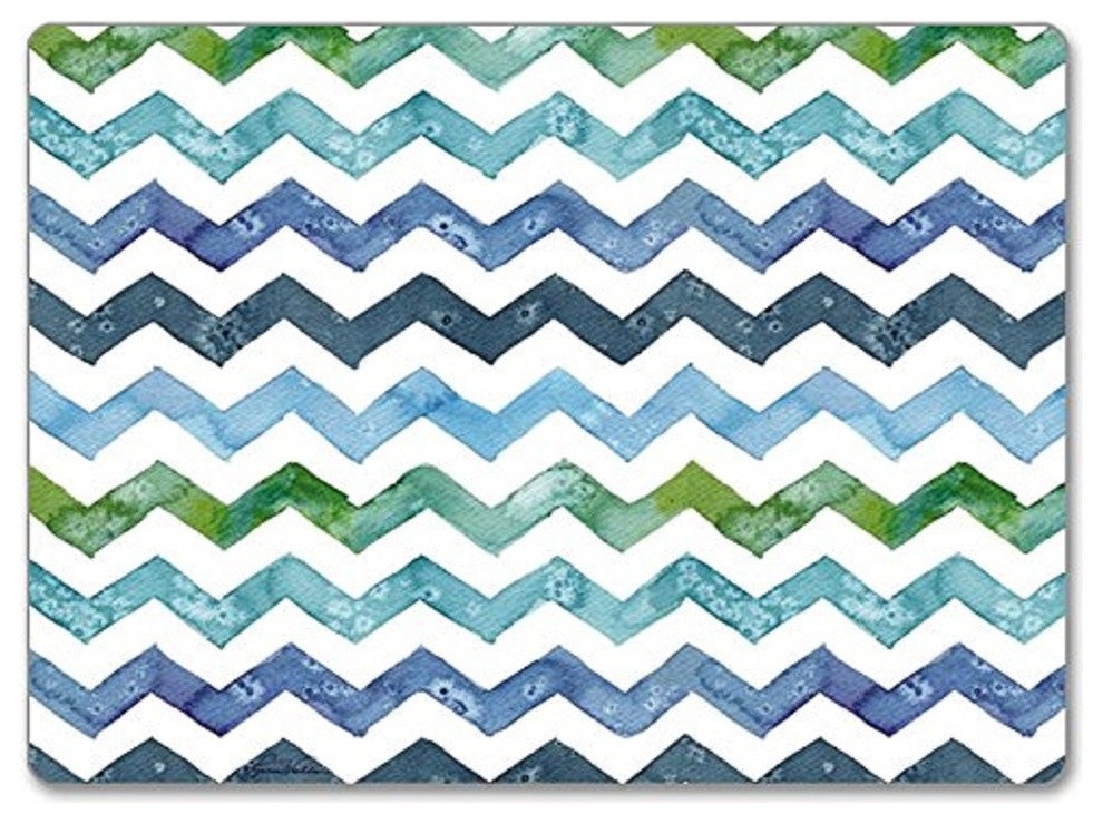 CounterArt Hardboard Placemat, Chevron, Set of 2